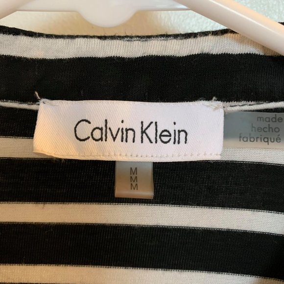 Calvin Klein Black and White Striped Shirt - Picture 7 of 7